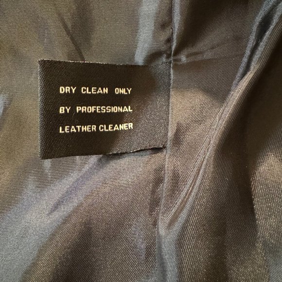 Jones New York Womens Black Leather Jacket Size Medium - Picture 15 of 15